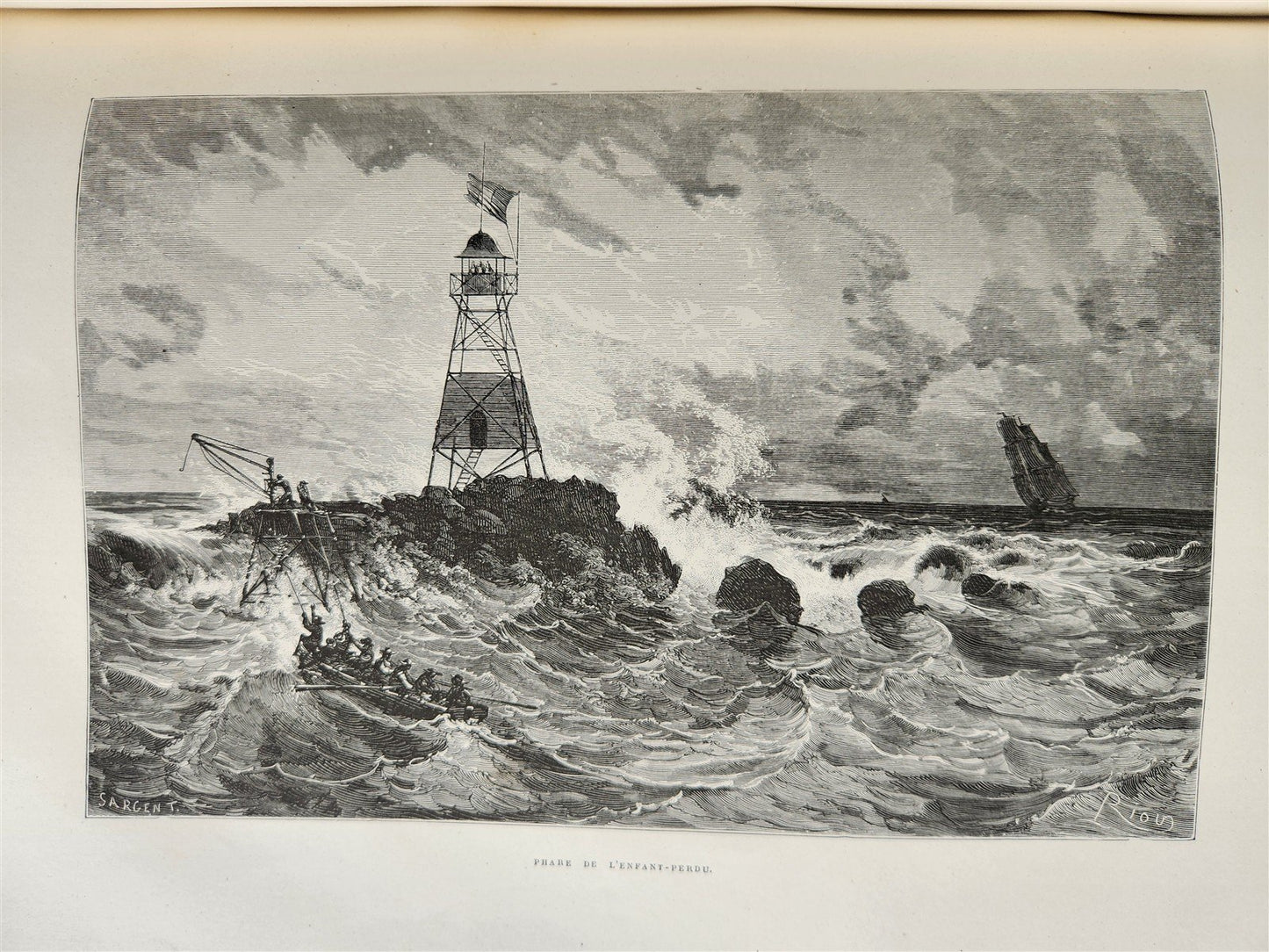 1867 FRENCH GUYANA VOYAGE ILUSTRATED antique FOLIO