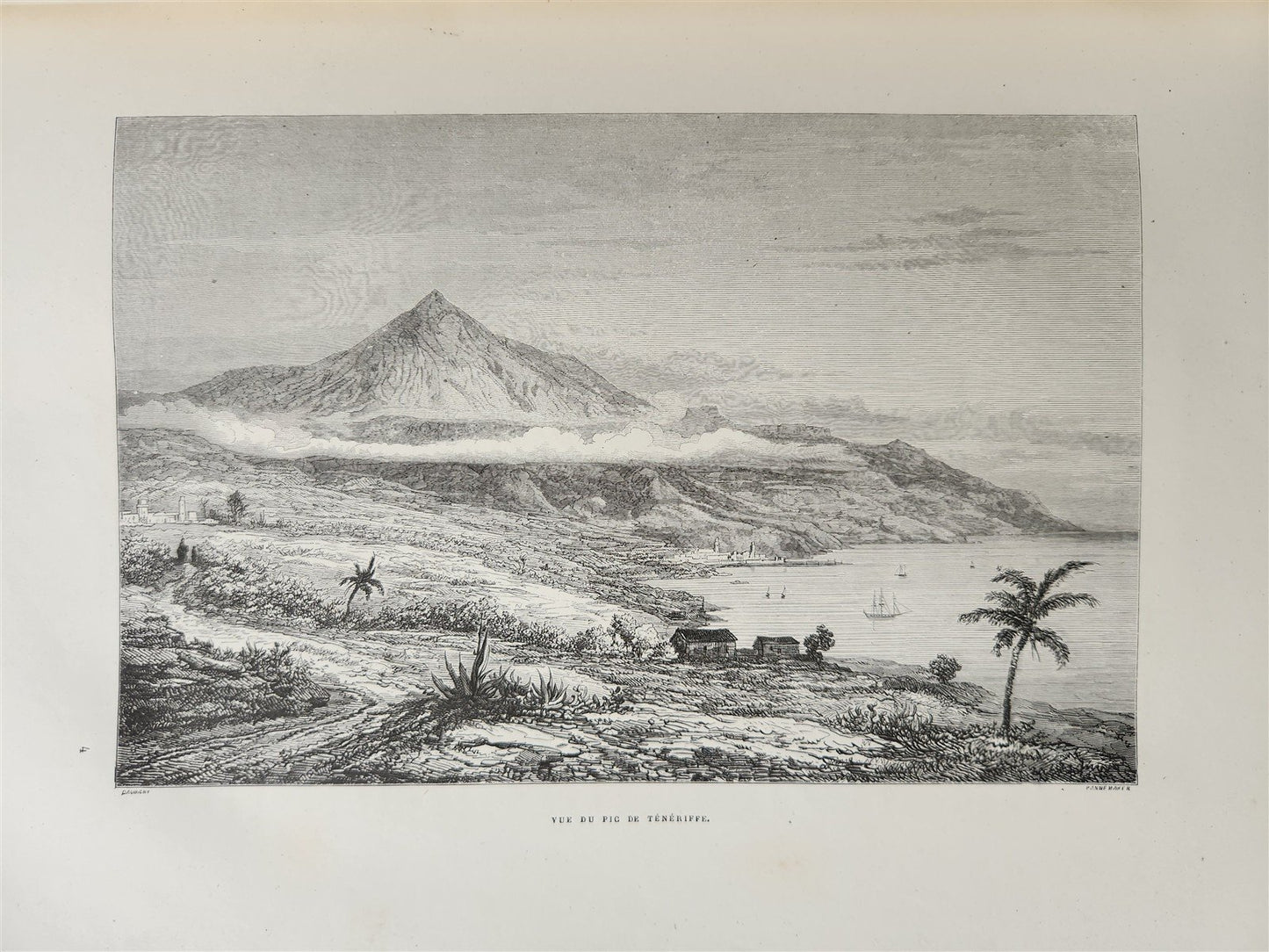 1867 FRENCH GUYANA VOYAGE ILUSTRATED antique FOLIO