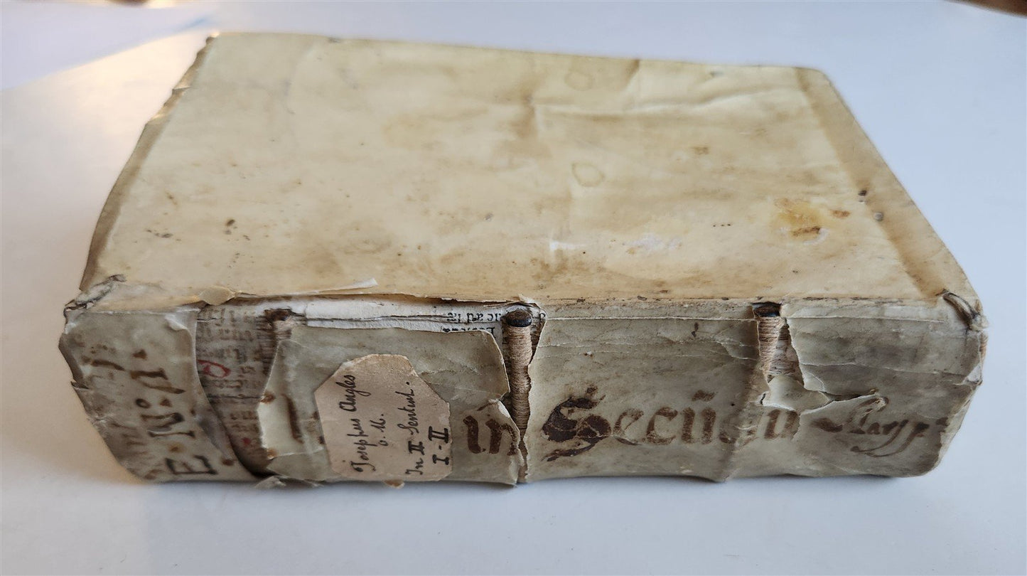 1588 Flores Theologicarum antique VELLUM BINDING Flowers of Theology Jose Angles