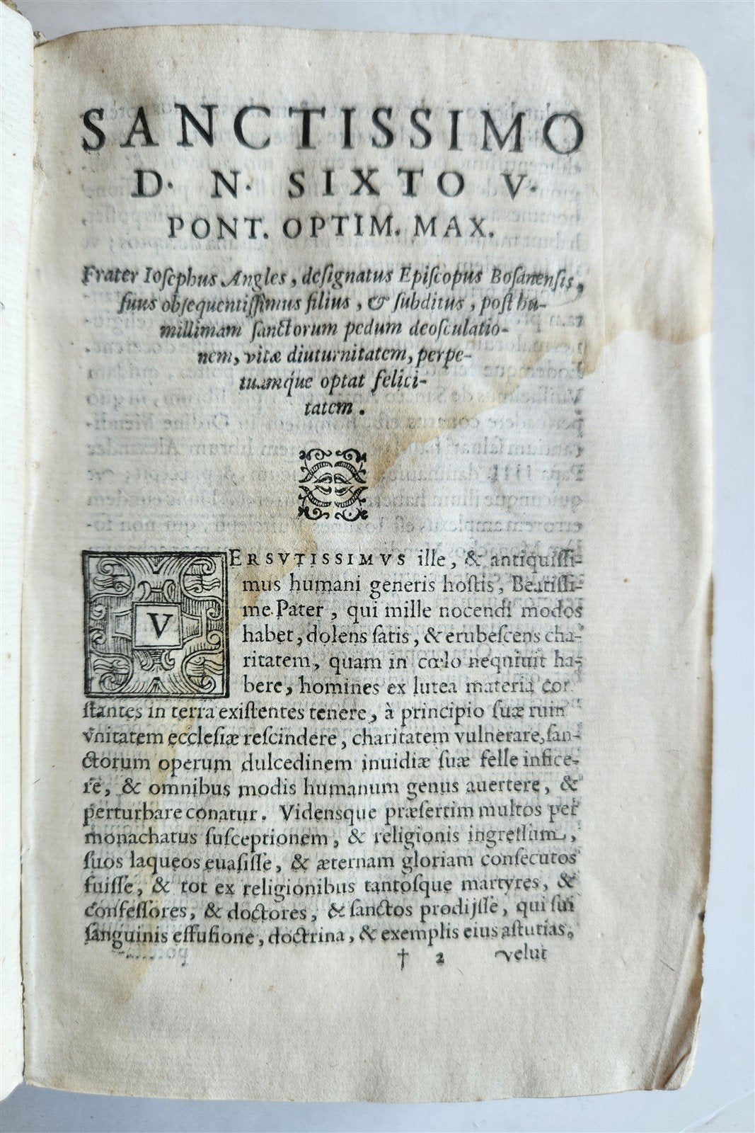 1588 Flores Theologicarum antique VELLUM BINDING Flowers of Theology Jose Angles