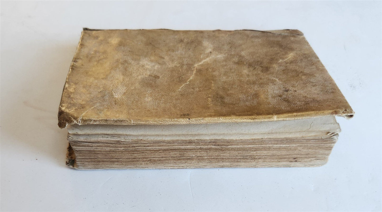 1584 COMEDIES by TERENCE antique ILLUSTRATED vellum binding 16th CENTURY
