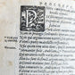 1584 COMEDIES by TERENCE antique ILLUSTRATED vellum binding 16th CENTURY