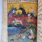 ILLUMINATED MANUSCRIPT antique in FARSI ILLUSTRATED w/ 10 GUACHE DRAWINGS