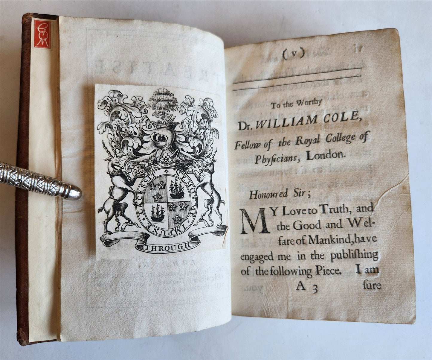 1697 TREATISE of GOUT by JOHN COLBATCH in ENGLISH antique medicine pharmacology