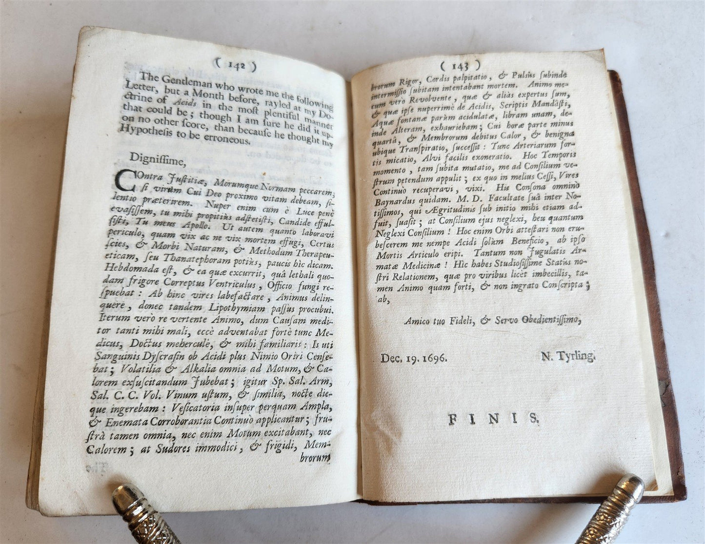 1697 TREATISE of GOUT by JOHN COLBATCH in ENGLISH antique medicine pharmacology