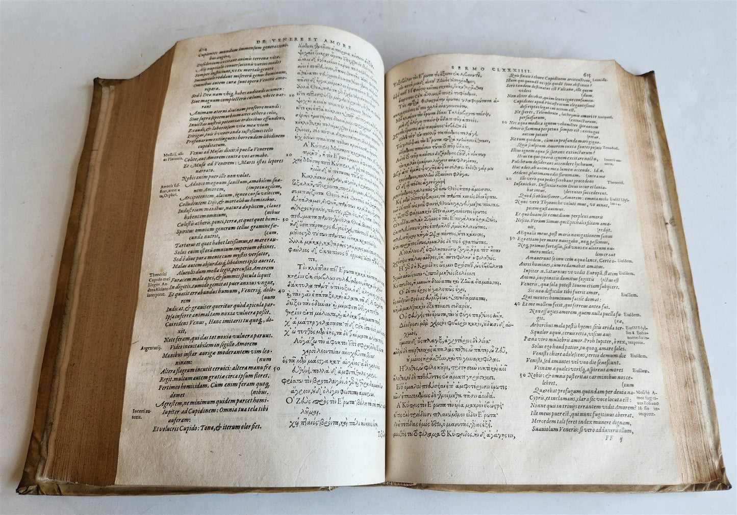 1581 GREEK ANCIENT AUTHORS WORK antique Loci communes sacri et profani FOLIO