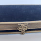 1902 GERMAN HYMNAL SONG BOOK VELVET BINDING w/ BRASS EDGES & CROSS antique