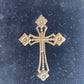 1902 GERMAN HYMNAL SONG BOOK VELVET BINDING w/ BRASS EDGES & CROSS antique