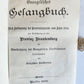 1902 GERMAN HYMNAL SONG BOOK VELVET BINDING w/ BRASS EDGES & CROSS antique
