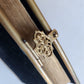 1902 GERMAN HYMNAL SONG BOOK VELVET BINDING w/ BRASS EDGES & CROSS antique