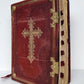 1905 MISSAL FOLIO antique LEATHER BINDING w/ BRASS FITTINGS Missale Romanum