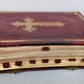 1905 MISSAL FOLIO antique LEATHER BINDING w/ BRASS FITTINGS Missale Romanum