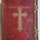 1905 MISSAL FOLIO antique LEATHER BINDING w/ BRASS FITTINGS Missale Romanum