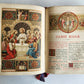1905 MISSAL FOLIO antique LEATHER BINDING w/ BRASS FITTINGS Missale Romanum