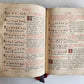 1905 MISSAL FOLIO antique LEATHER BINDING w/ BRASS FITTINGS Missale Romanum