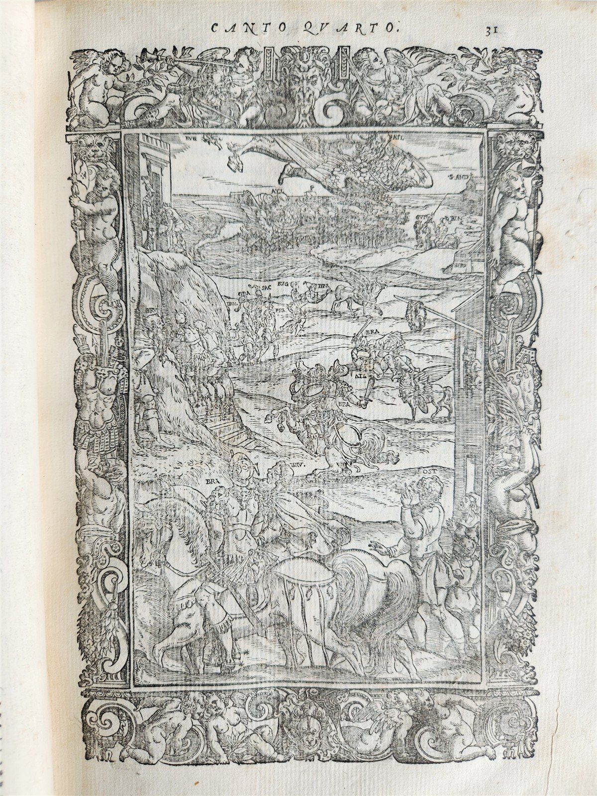 1587 ORLANDO FURIOSO by Lodovico Ariosto antique MAGNIFICENTLY ILLUSTRATED