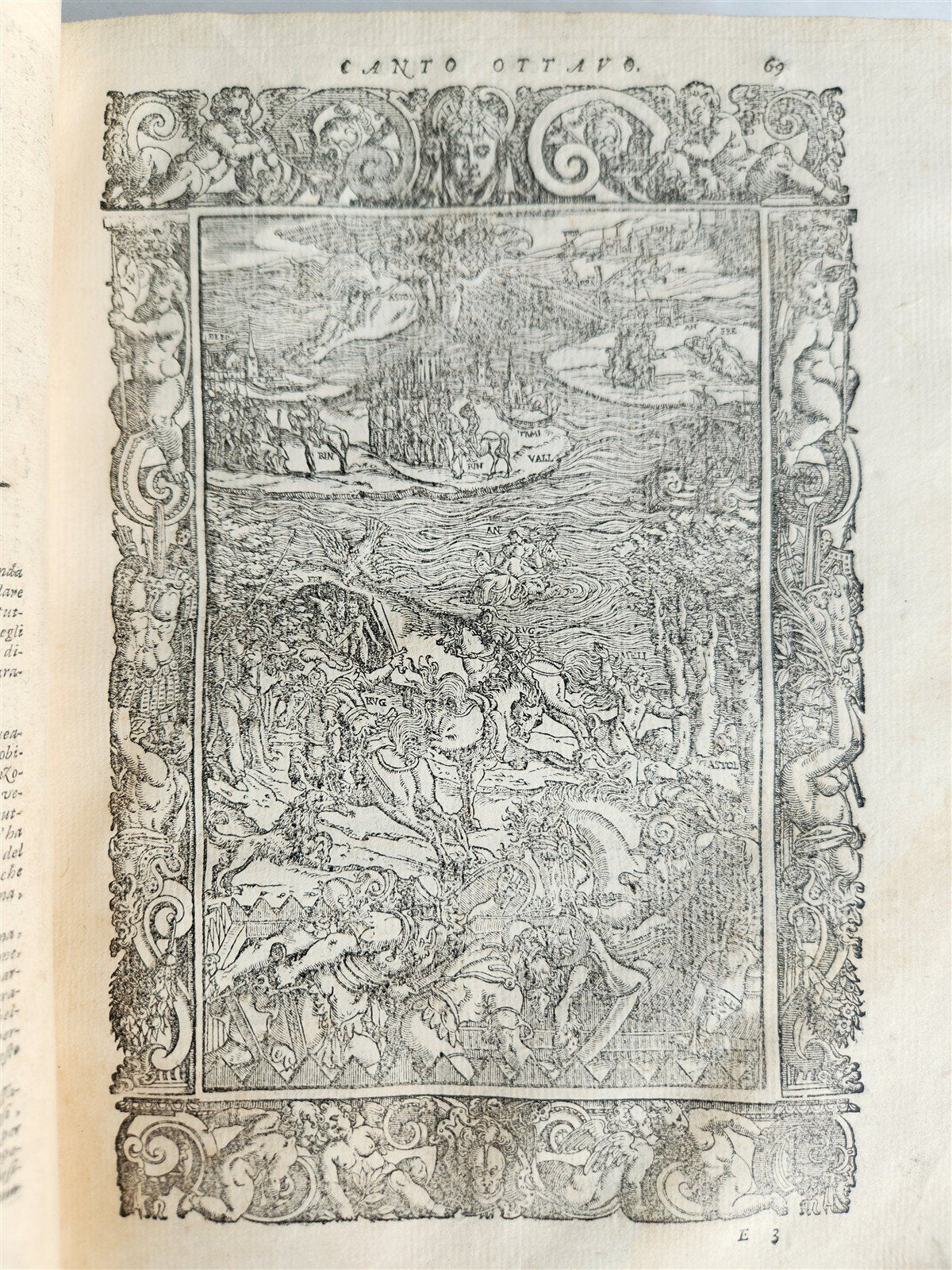 1587 ORLANDO FURIOSO by Lodovico Ariosto antique MAGNIFICENTLY ILLUSTRATED