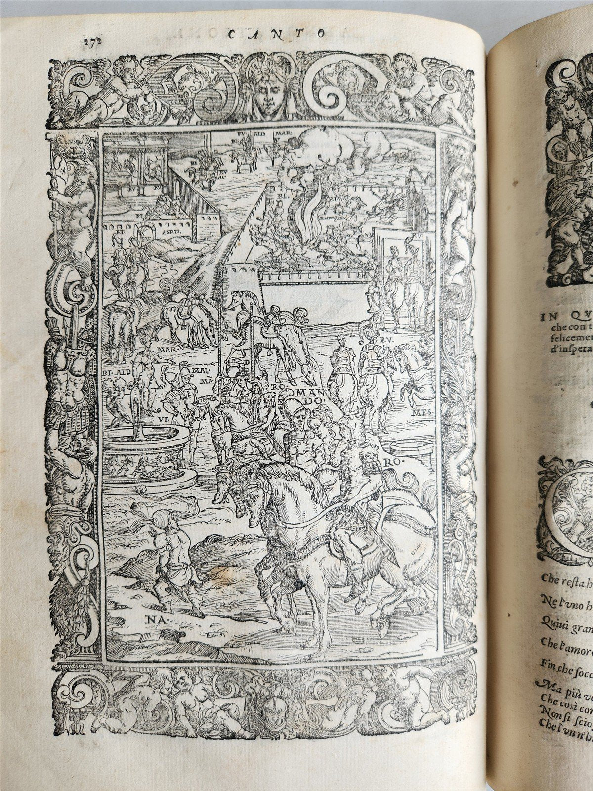 1587 ORLANDO FURIOSO by Lodovico Ariosto antique MAGNIFICENTLY ILLUSTRATED