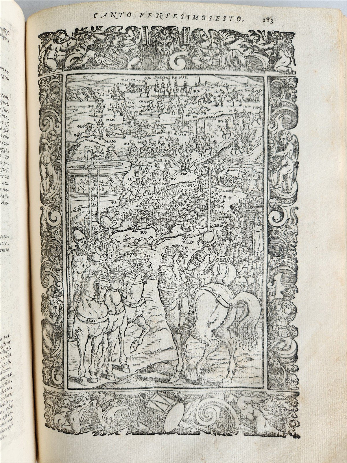 1587 ORLANDO FURIOSO by Lodovico Ariosto antique MAGNIFICENTLY ILLUSTRATED