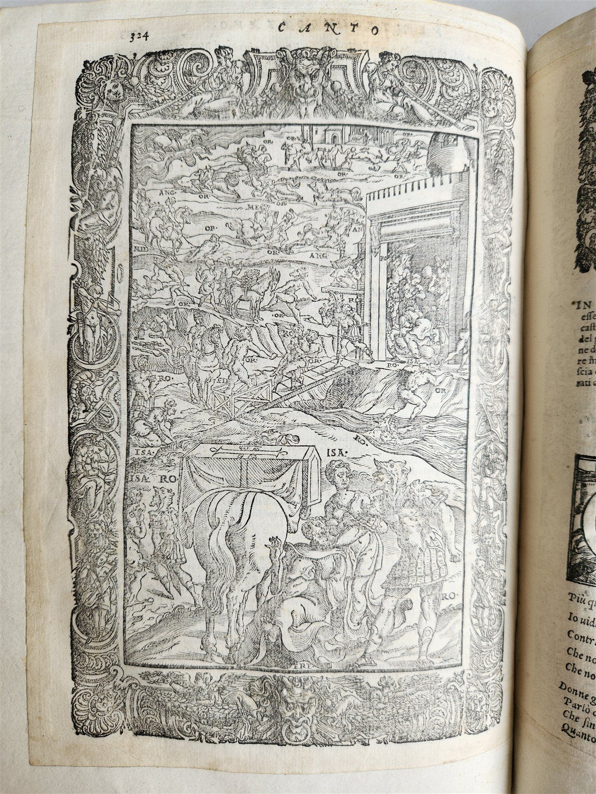 1587 ORLANDO FURIOSO by Lodovico Ariosto antique MAGNIFICENTLY ILLUSTRATED