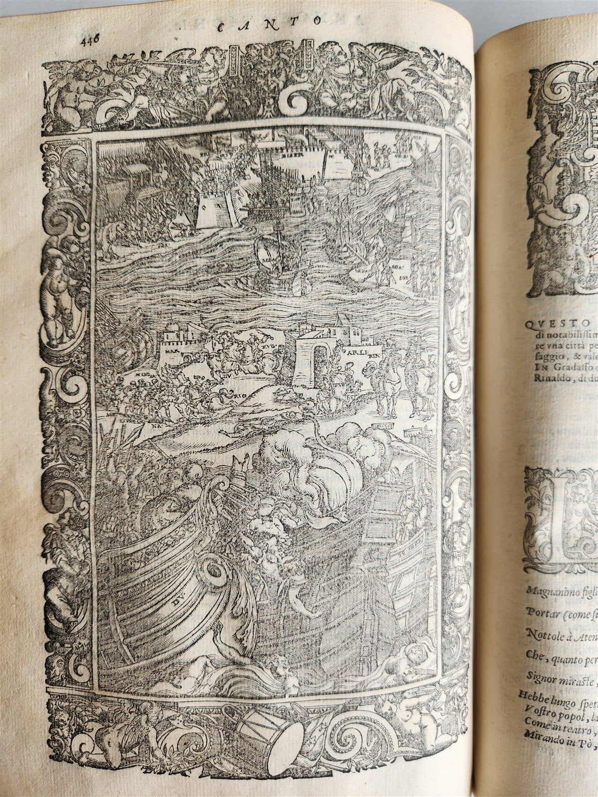 1587 ORLANDO FURIOSO by Lodovico Ariosto antique MAGNIFICENTLY ILLUSTRATED
