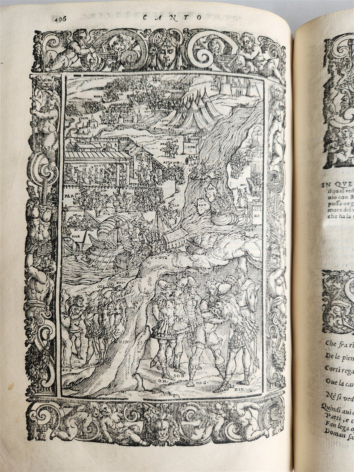 1587 ORLANDO FURIOSO by Lodovico Ariosto antique MAGNIFICENTLY ILLUSTRATED