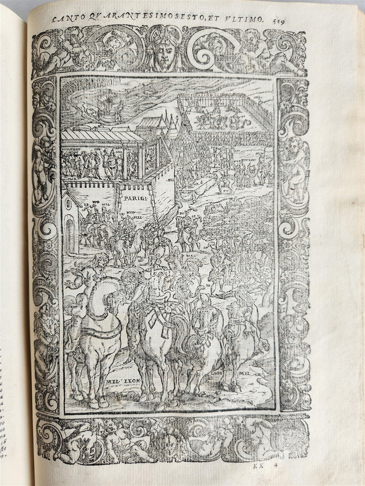 1587 ORLANDO FURIOSO by Lodovico Ariosto antique MAGNIFICENTLY ILLUSTRATED