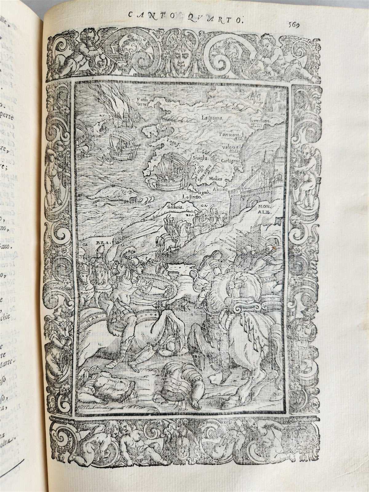 1587 ORLANDO FURIOSO by Lodovico Ariosto antique MAGNIFICENTLY ILLUSTRATED