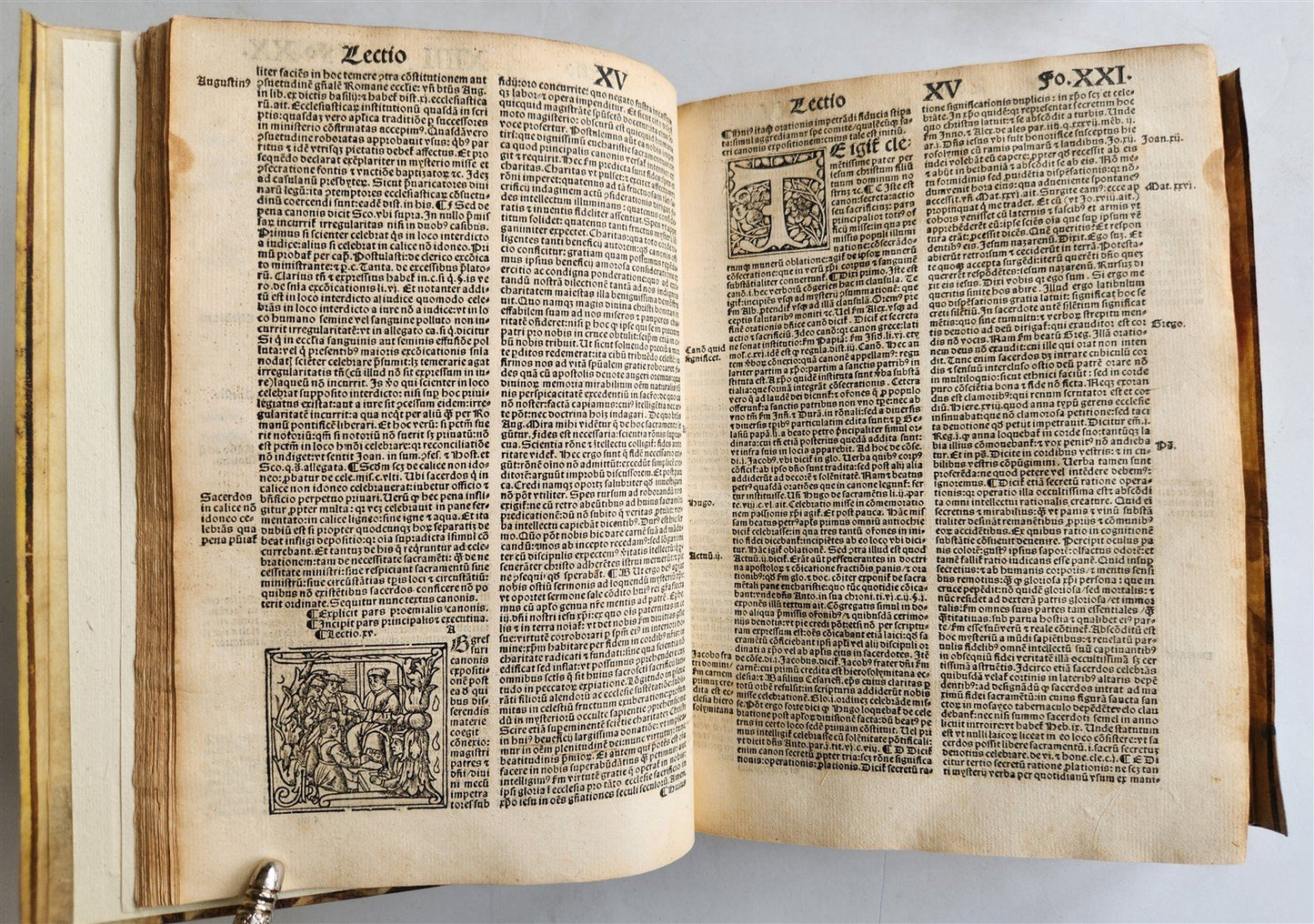 1527 POST-INCUNABULA antique Super canone misse cum additionibus by Gabriel Biel