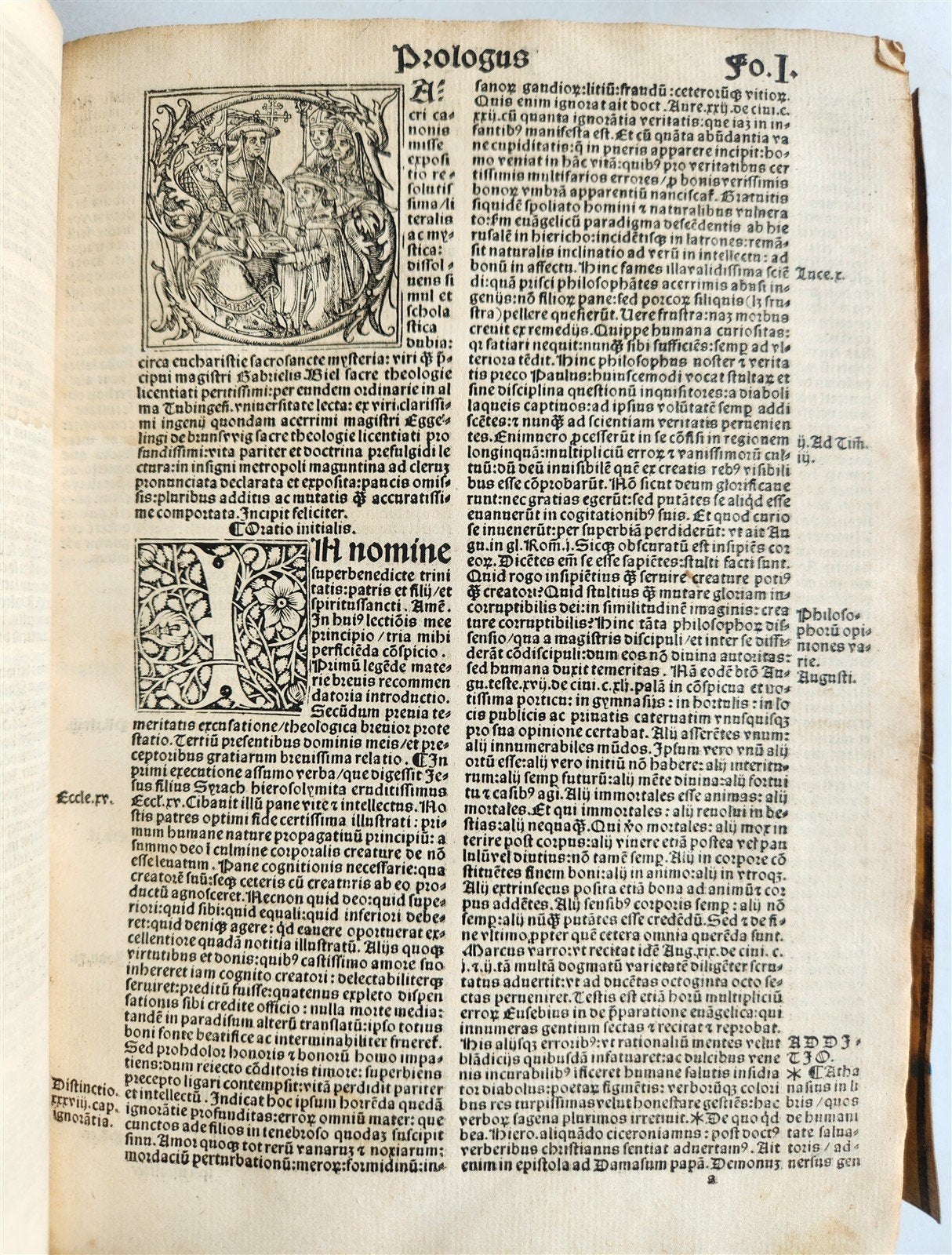 1527 POST-INCUNABULA antique Super canone misse cum additionibus by Gabriel Biel