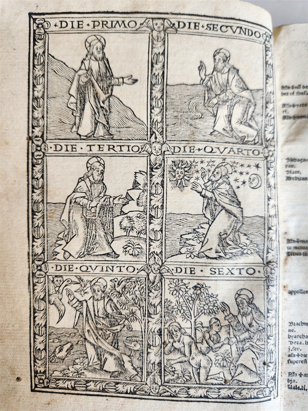 1519 BIBLE in LATIN POST-INCUNABULA antique rare w/ WOODCUTS
