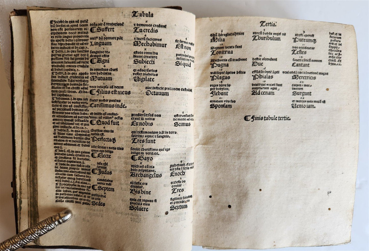 1519 BIBLE in LATIN POST-INCUNABULA antique rare w/ WOODCUTS