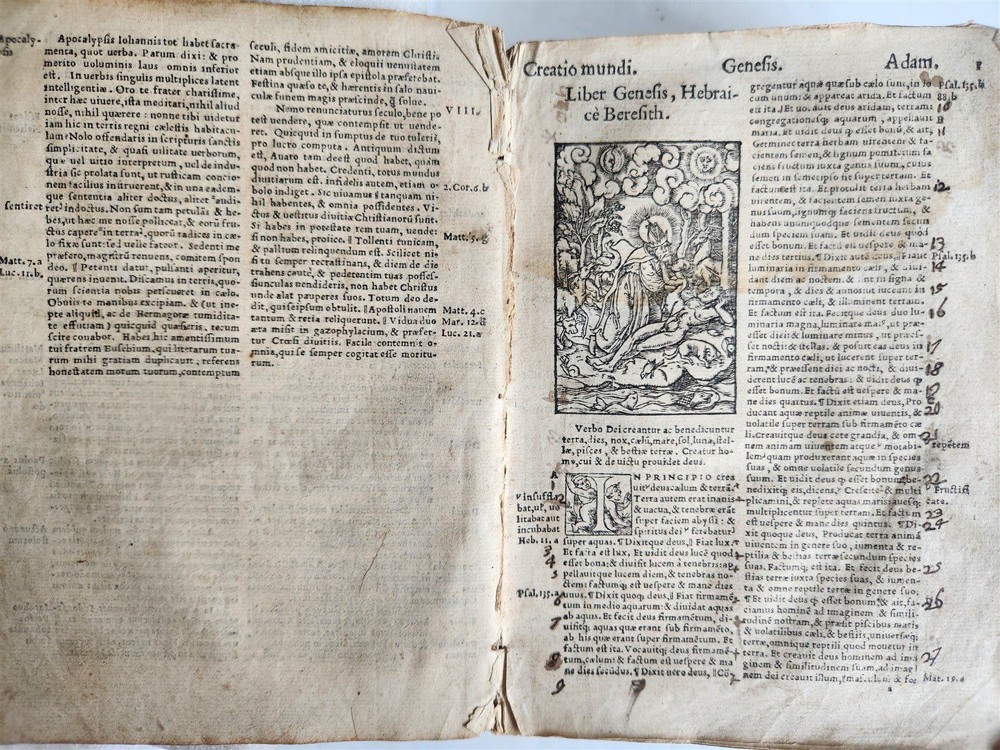 1541 BIBLE in LATIN antique rare BEAUTIFULLY ILLUSTRATED