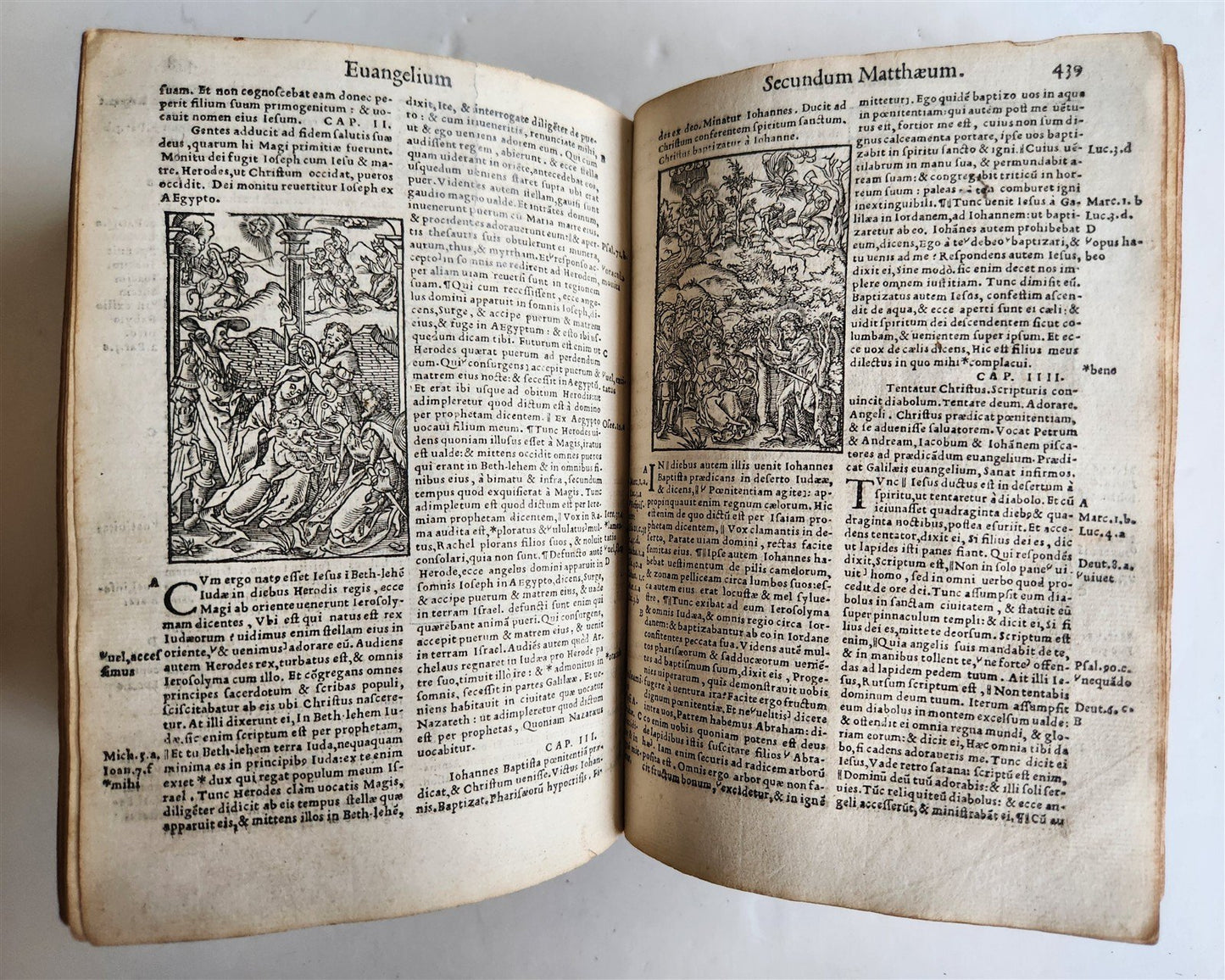 1541 BIBLE in LATIN antique rare BEAUTIFULLY ILLUSTRATED