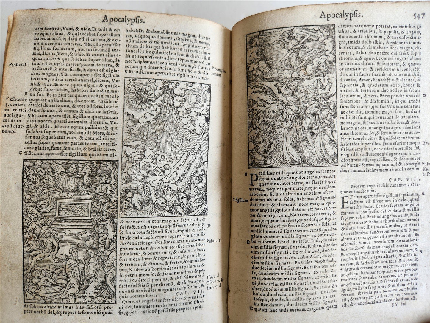 1541 BIBLE in LATIN antique rare BEAUTIFULLY ILLUSTRATED