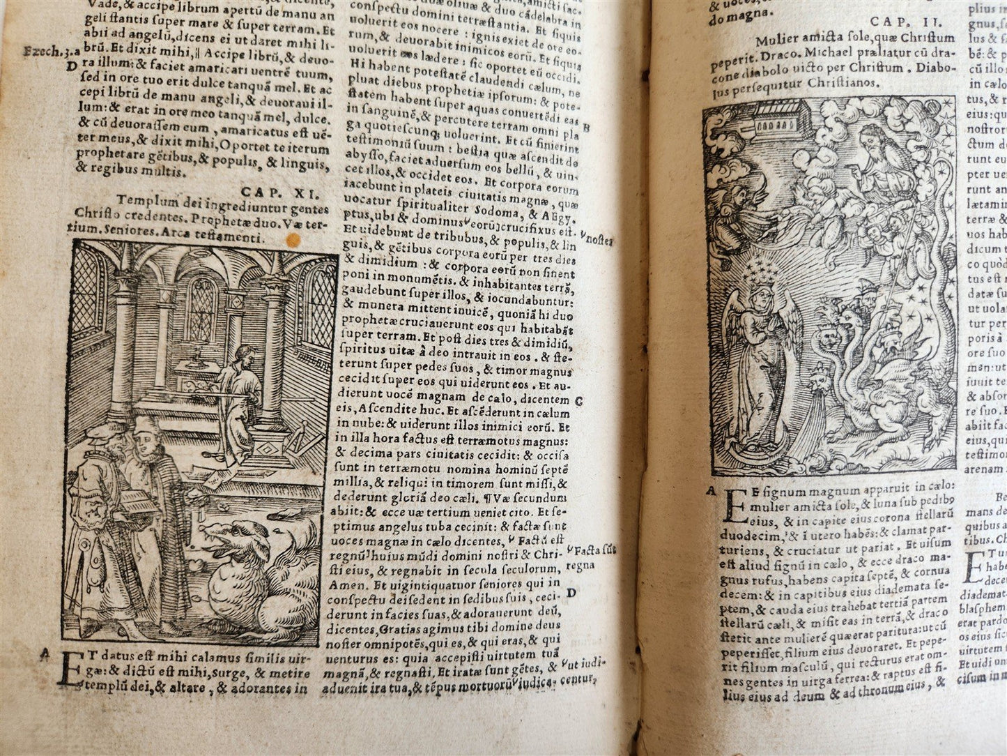 1541 BIBLE in LATIN antique rare BEAUTIFULLY ILLUSTRATED