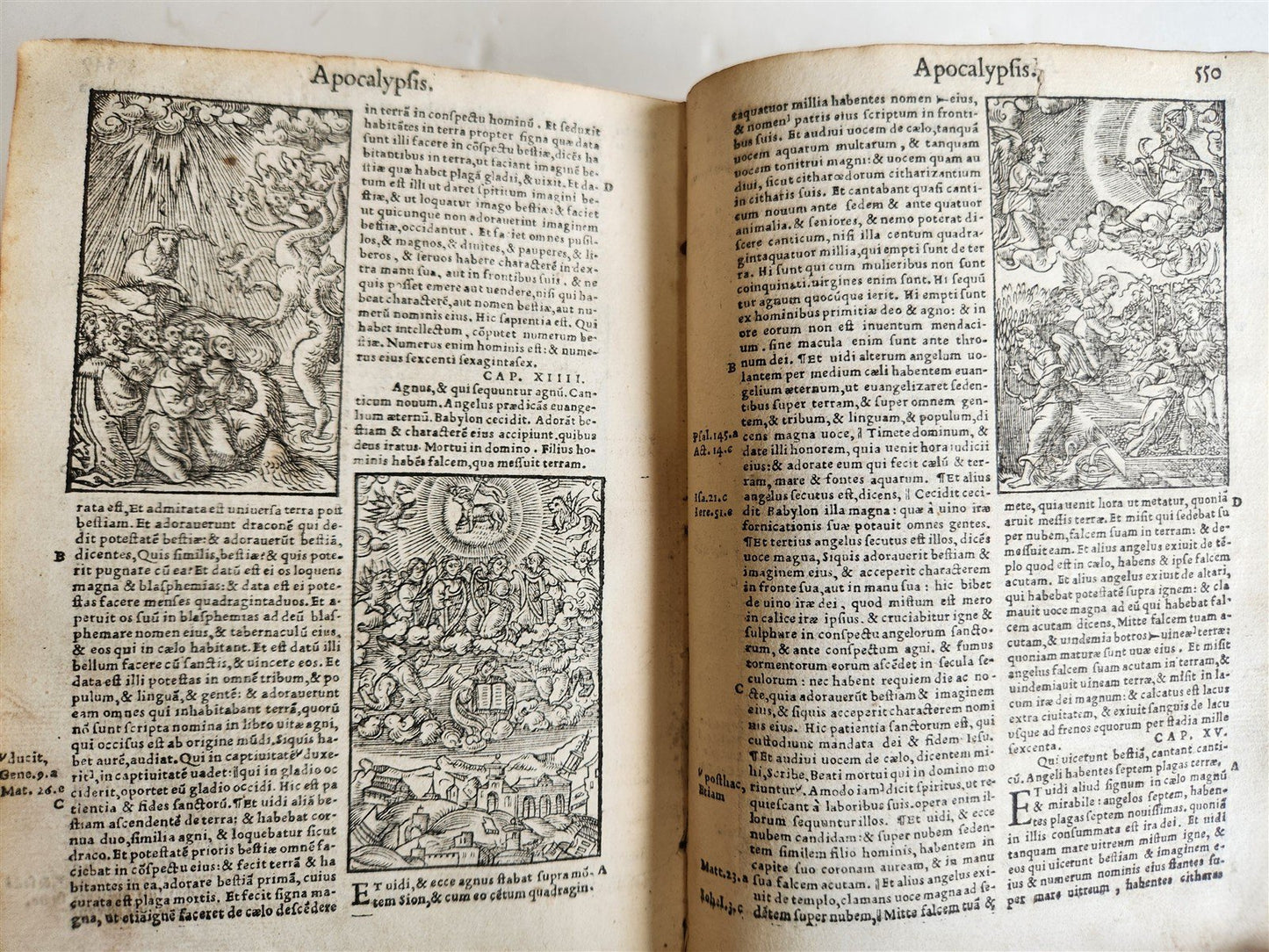 1541 BIBLE in LATIN antique rare BEAUTIFULLY ILLUSTRATED
