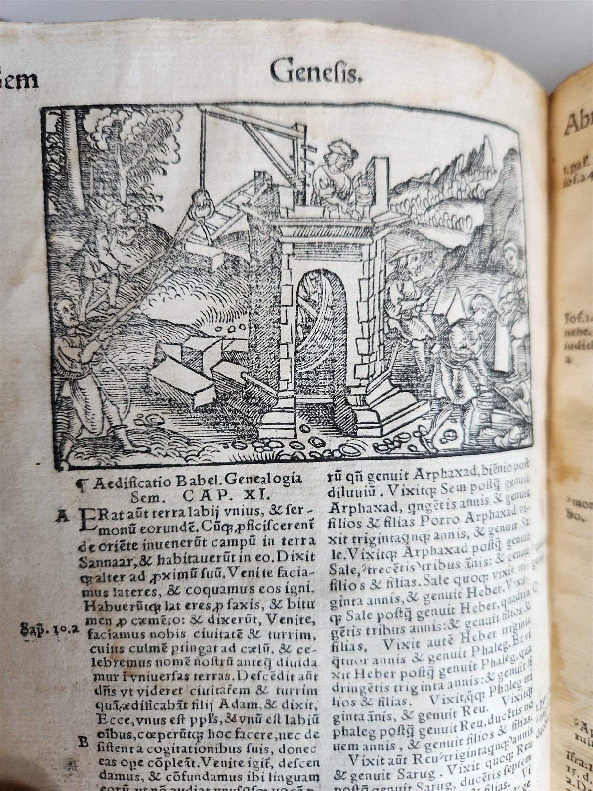 1542 BIBLE in LATIN antique rare BEAUTIFULLY ILLUSTRATED