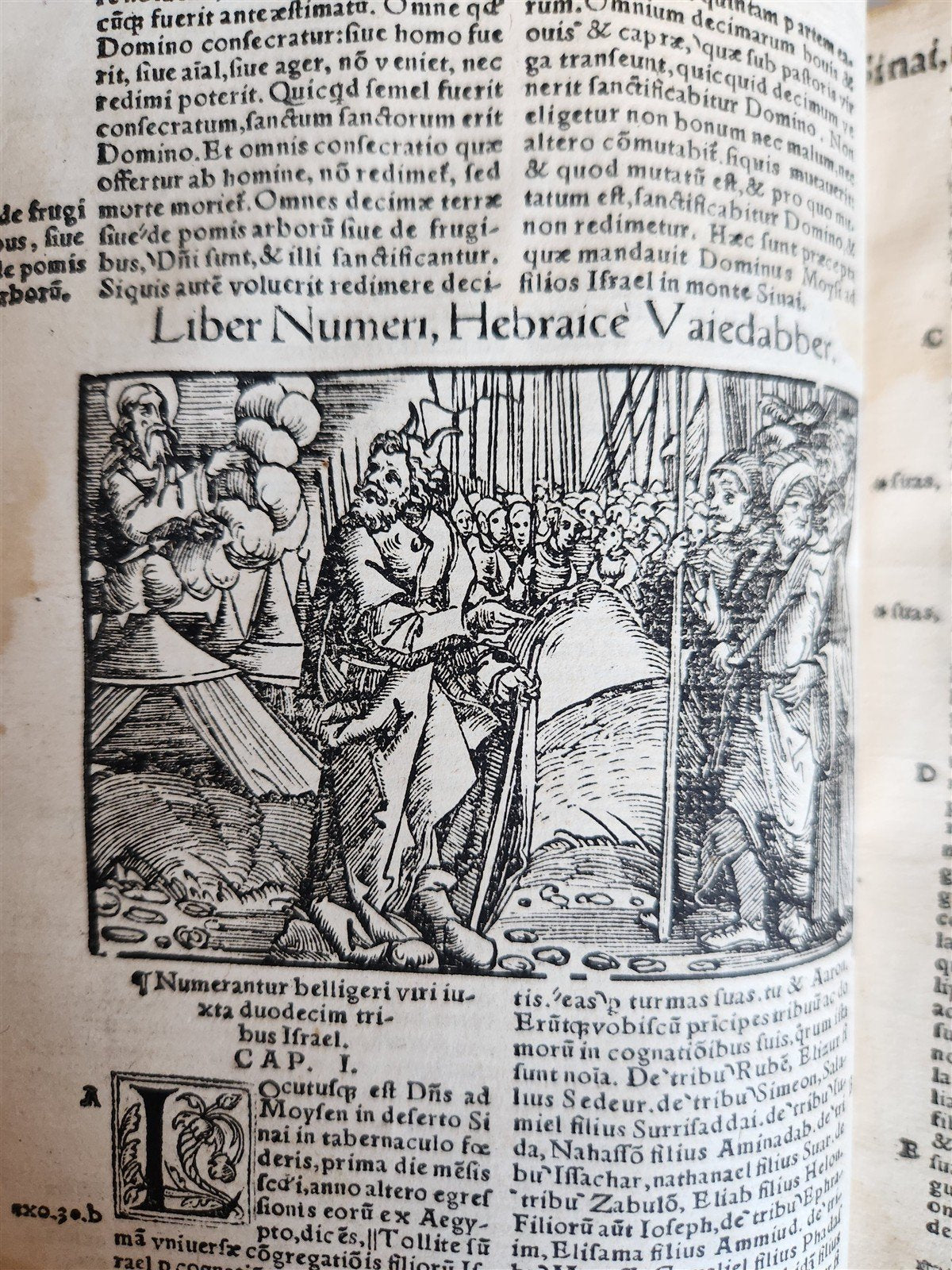 1542 BIBLE in LATIN antique rare BEAUTIFULLY ILLUSTRATED