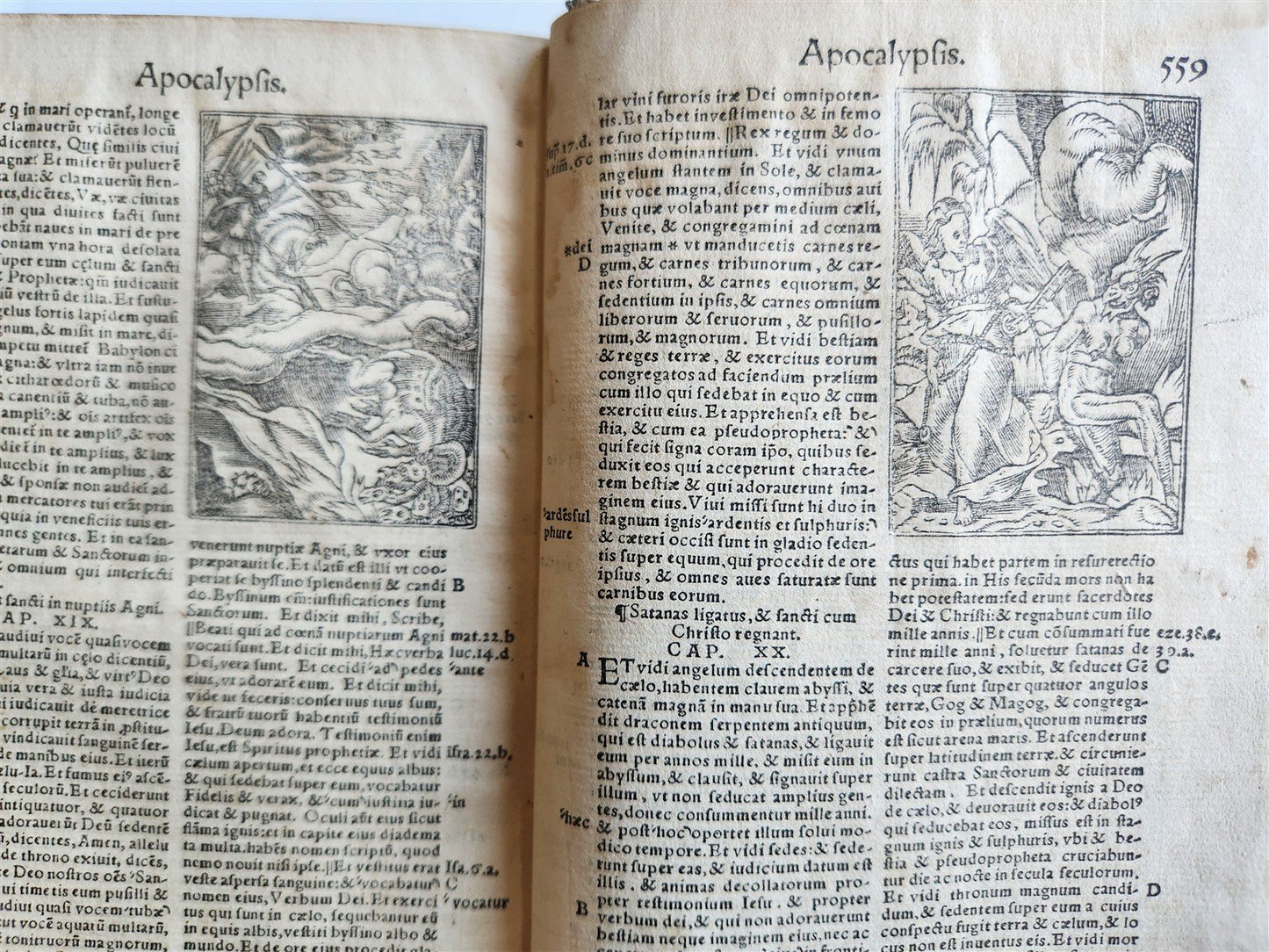 1542 BIBLE in LATIN antique rare BEAUTIFULLY ILLUSTRATED