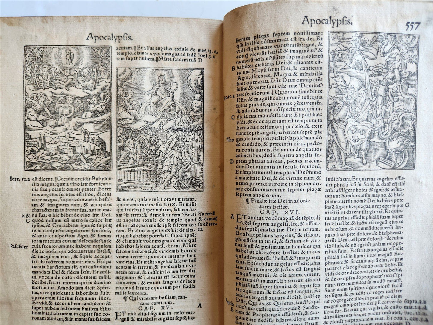 1542 BIBLE in LATIN antique rare BEAUTIFULLY ILLUSTRATED