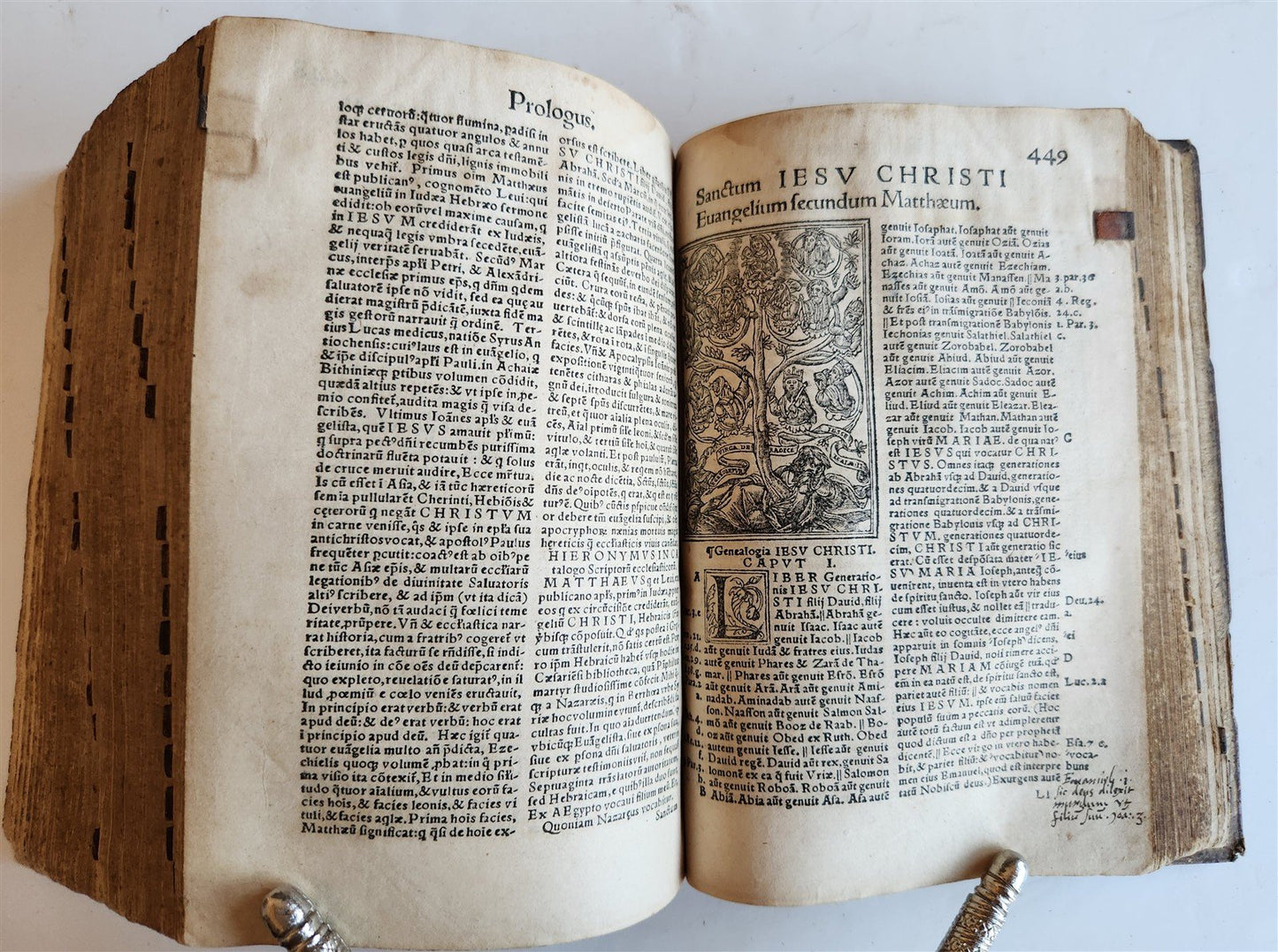 1542 BIBLE in LATIN antique rare BEAUTIFULLY ILLUSTRATED