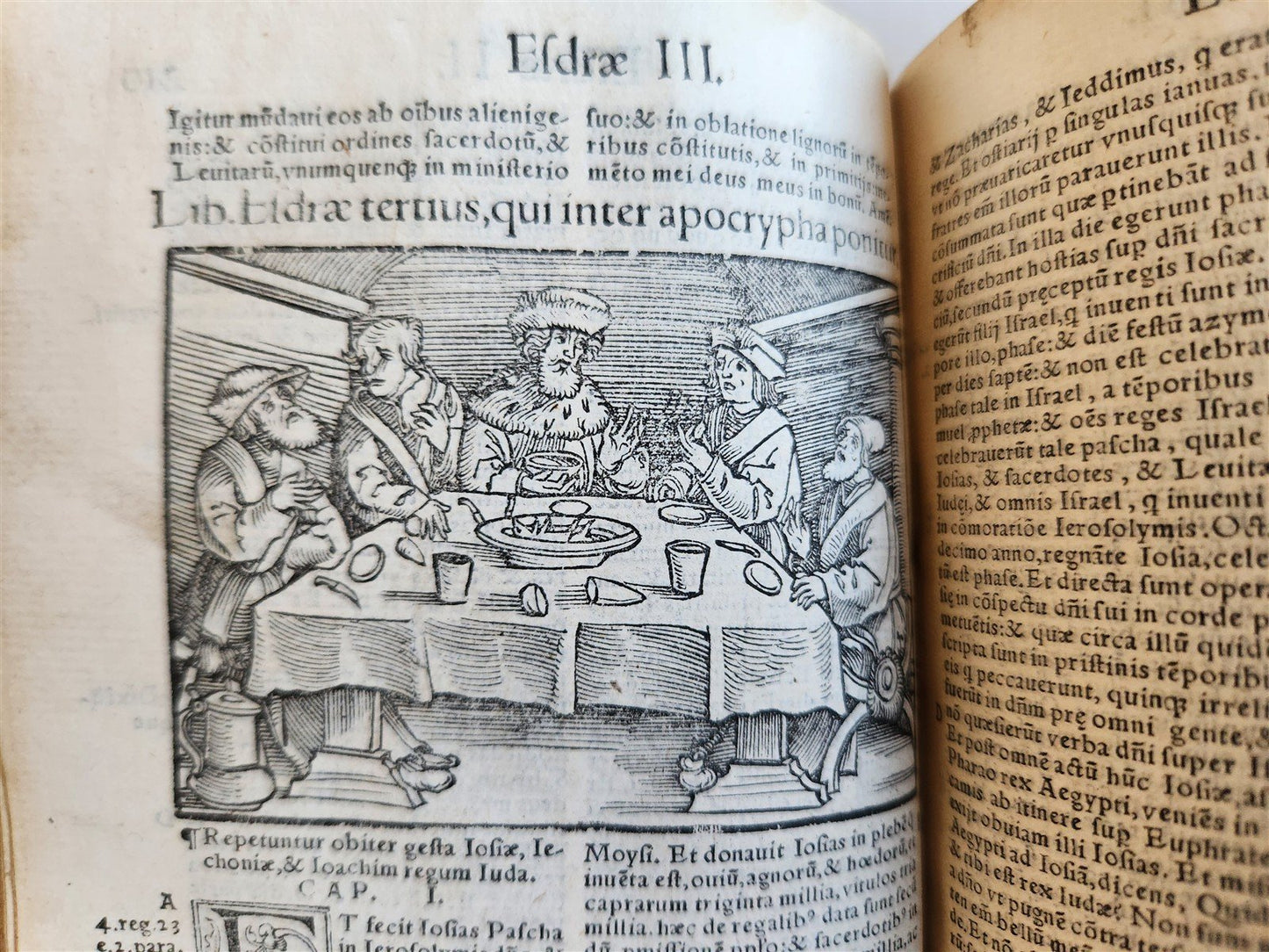 1542 BIBLE in LATIN antique rare BEAUTIFULLY ILLUSTRATED