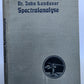 1896 SPECTRAL ANALYSIS Die Spectralanalyse by F. Landauer antique ILLUSTRATED