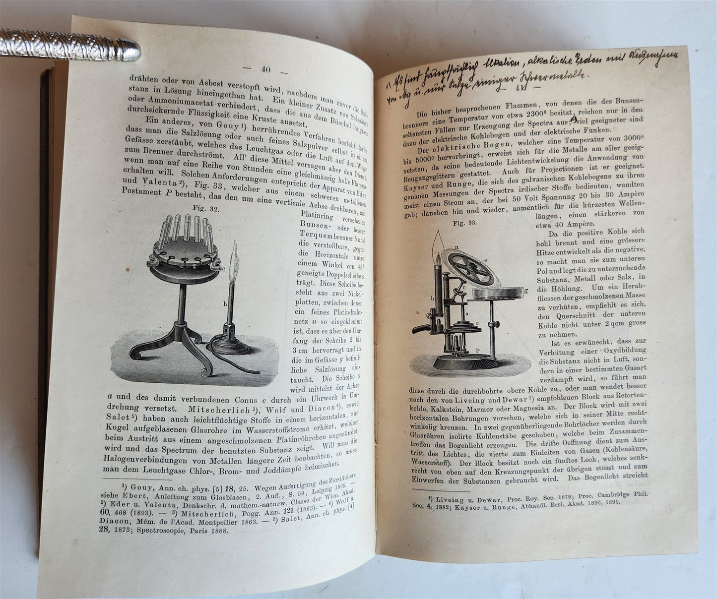 1896 SPECTRAL ANALYSIS Die Spectralanalyse by F. Landauer antique ILLUSTRATED