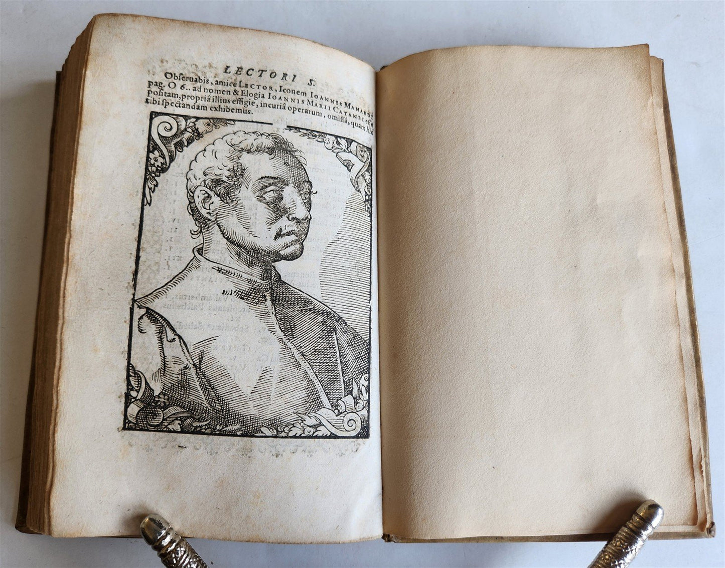 1589 PORTAITS of NOTABLE MEN ILLUSTRATED by Tobias Stimmer antique Icones sive..