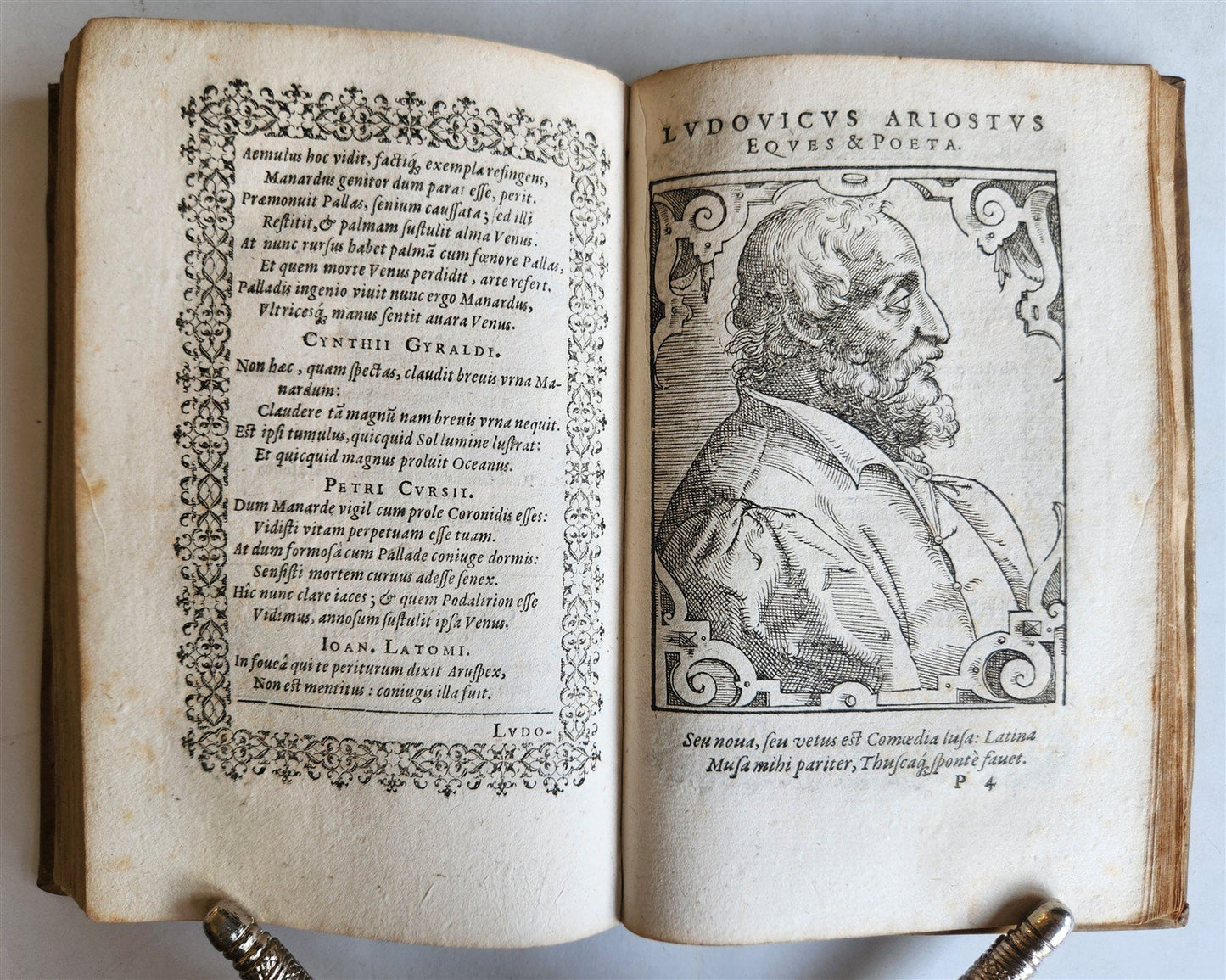 1589 PORTAITS of NOTABLE MEN ILLUSTRATED by Tobias Stimmer antique Icones sive..