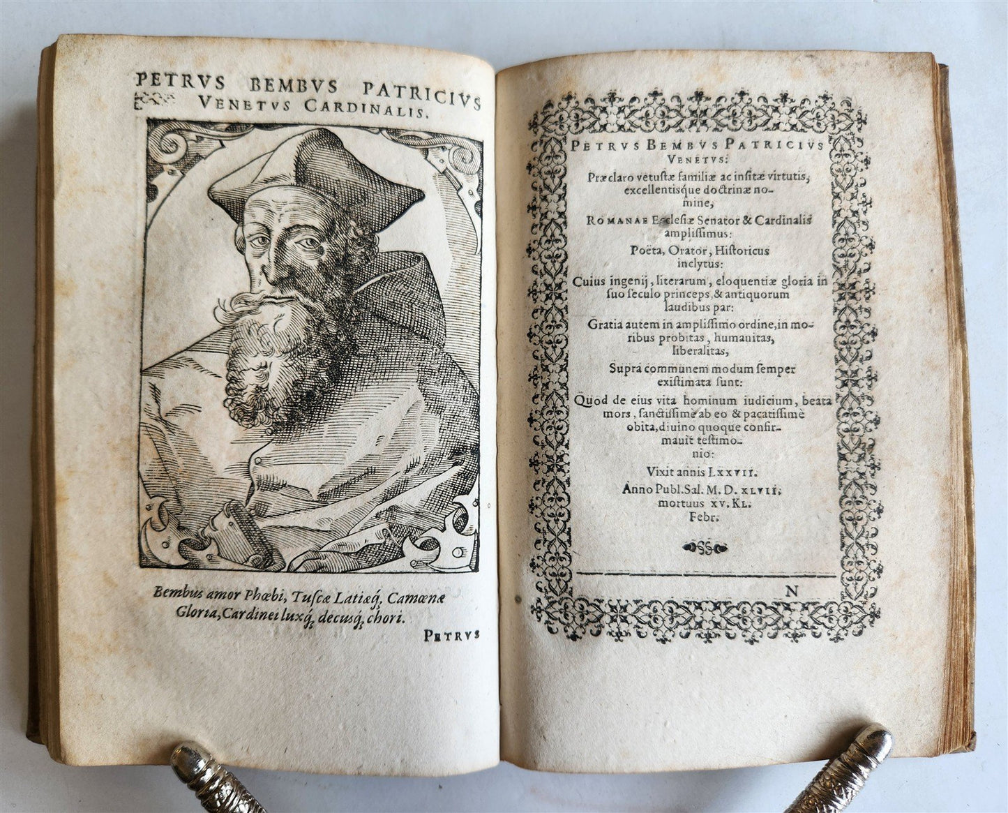 1589 PORTAITS of NOTABLE MEN ILLUSTRATED by Tobias Stimmer antique Icones sive..