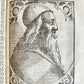 1589 PORTAITS of NOTABLE MEN ILLUSTRATED by Tobias Stimmer antique Icones sive..