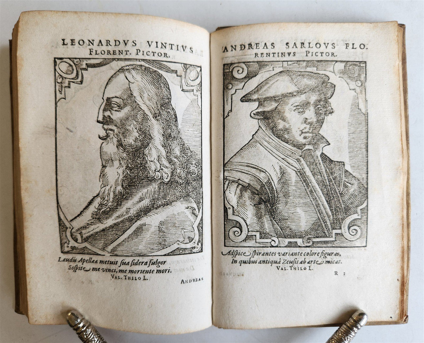 1589 PORTAITS of NOTABLE MEN ILLUSTRATED by Tobias Stimmer antique Icones sive..